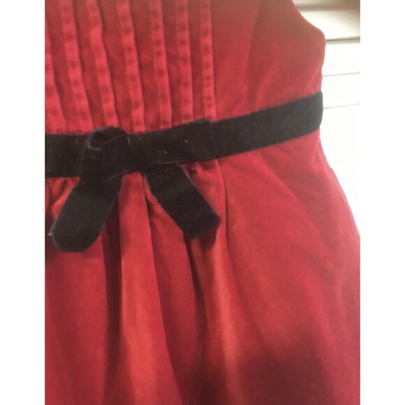 Steve & Barry's sz 7/8 red velvet dress - Picture 2 of 4